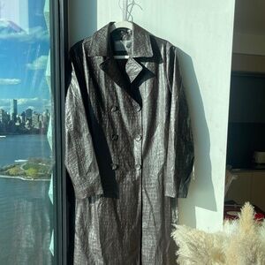 ASOS CROC FAUX LEATHER JACKET